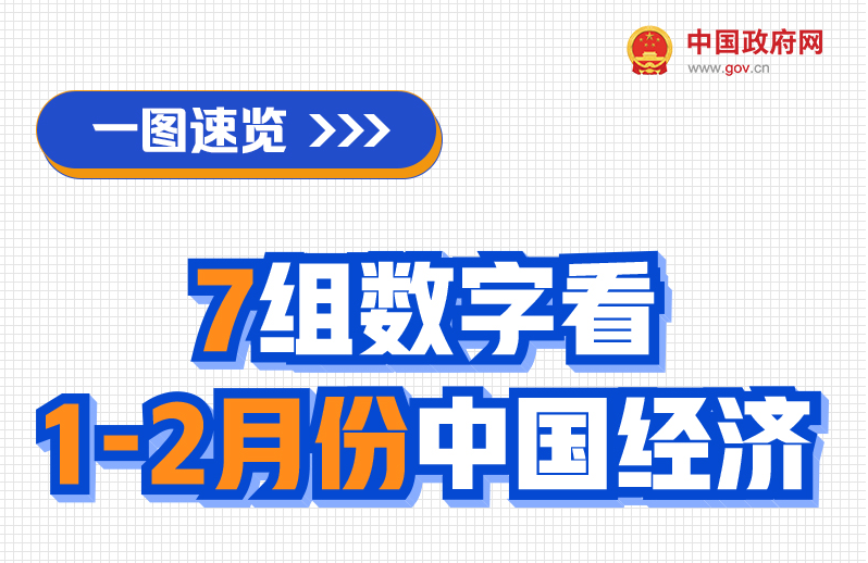 一图速览：7组数字看1—2月份中国经济